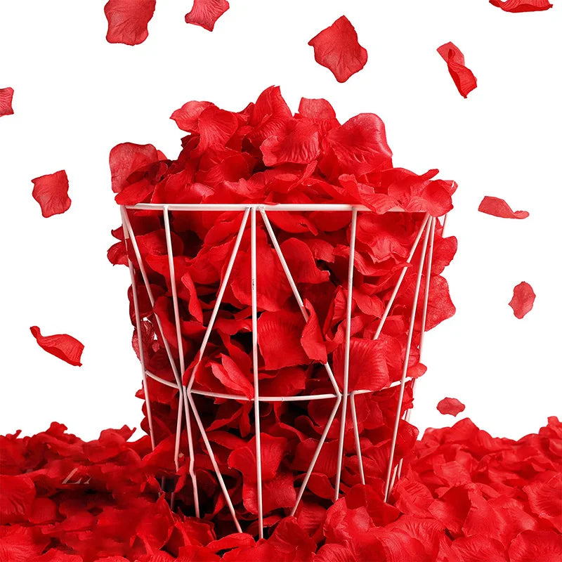 1000Pack Rose Petals Artificial Silk Roses Flower Petals for Romantic Night Valentine's Day Weddings Anniversary Decoration