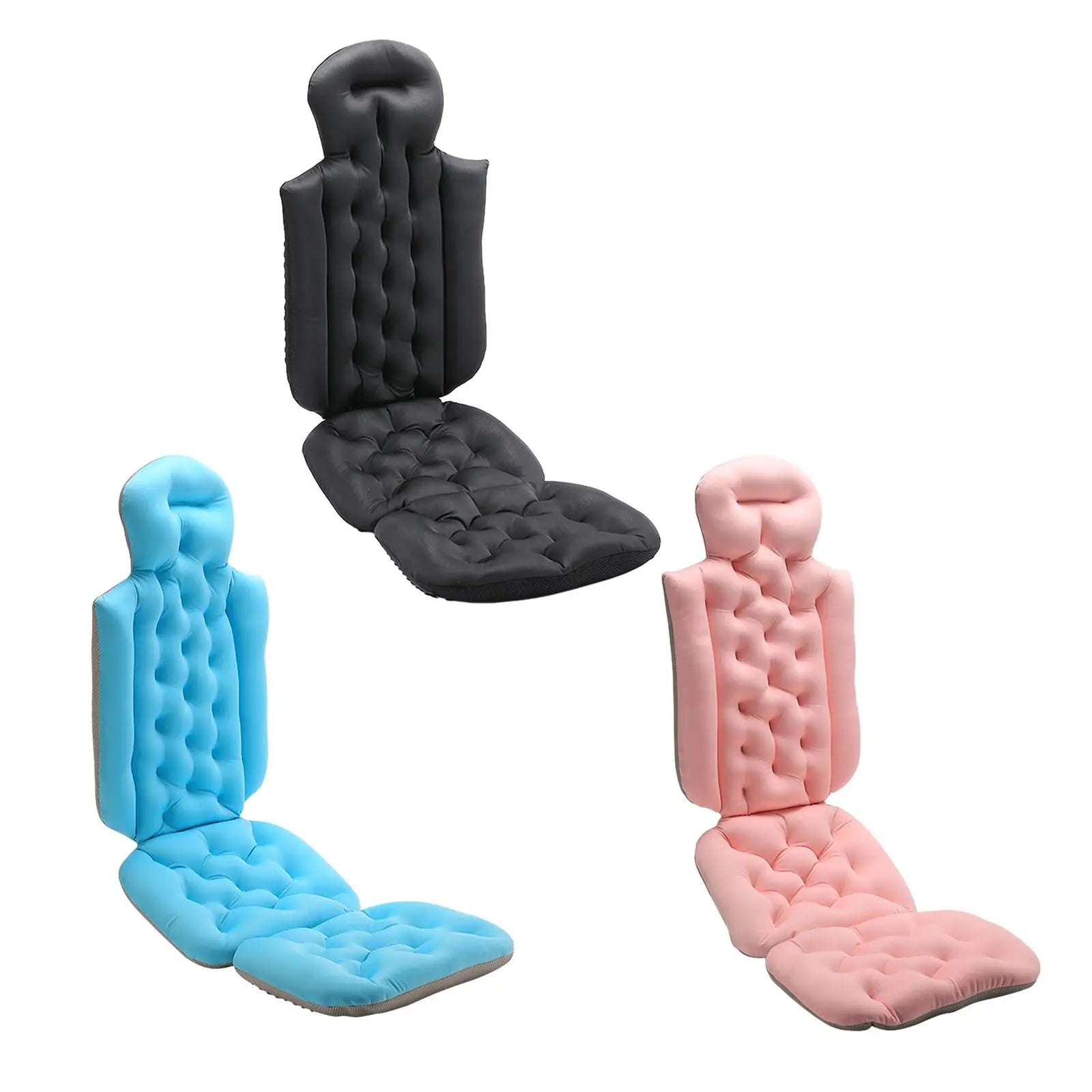 Bath Pillow for Adult Bathroom Accessories Breathable Strong Suction Bath Tub Pillow for Head Neck Shoulder and Back Support