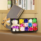 Floral Scented Bath Soap Rose Flower Petals Plant Essential Oil Rose Soap Set Best Gifts for Her Women Girls Mom Lover Birthday