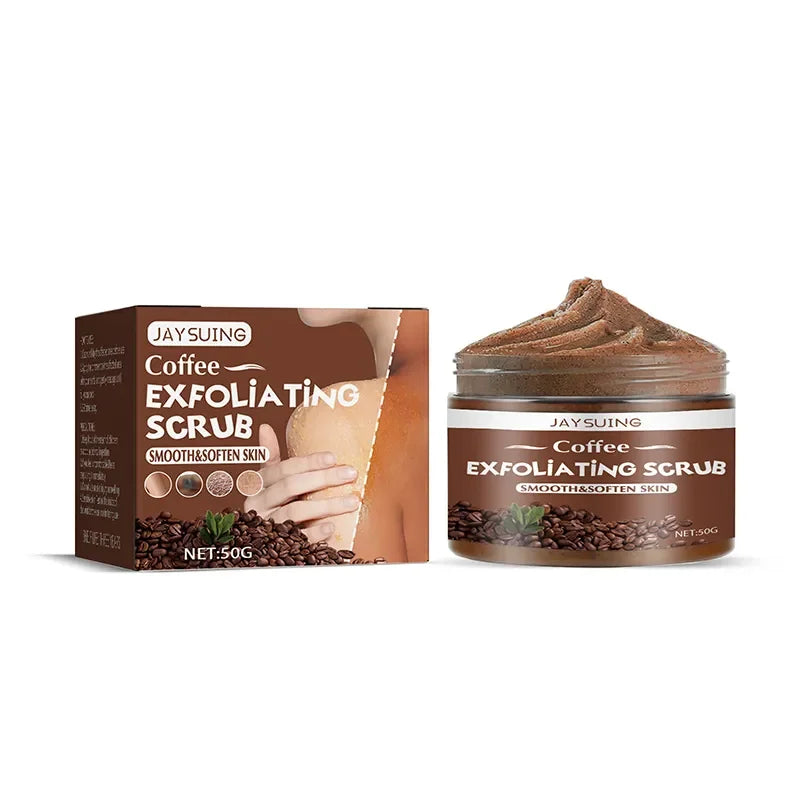 Coffee Body Scrub Cream Exfoliating Bleach Elbow Underarm Knee Melanin Pigmentation Whitening Remove Dead Skin Shower Scrub Care