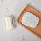 【N】Soap Saver Draining Lift Pad Self Draining Soap Bar Holder Nonslip Soap Dish Tray Shower And Bath Cleaning Sponge Holder