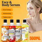 Body Lotion AHA Hydroxy Acid & VC Moisturizing Brightening Body Lotion Nourishing Moisturizing Skin Skin Care Products 500ml