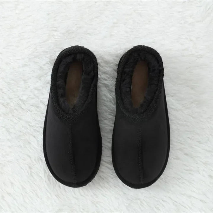 Cozy Winter Velour Slippers for Kids – Unisex House Shoes