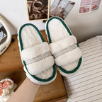Cozy Cotton-Lined Opened Toe Slippers for Kids