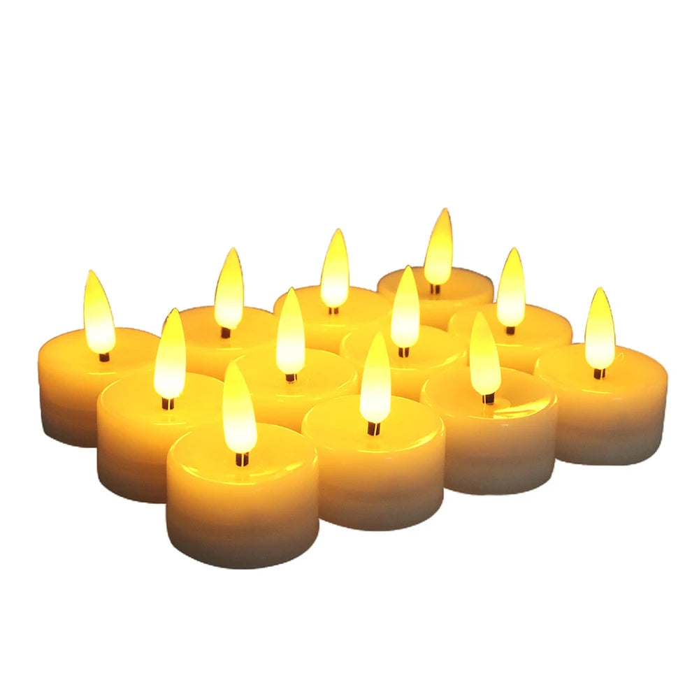12pcs Tea Lights Candles, LED Flameless Flickering Electric Candle lamp Tea Lights for Wedding,Christmas Celebrations Decoration