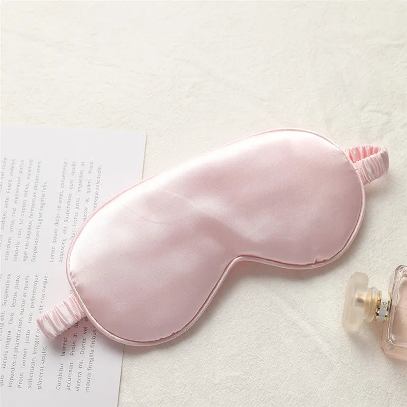 1pcs Imitated Silk Sleep Eye Mask Shading Patch Portable Travel Relax Eyepatch Lunch Break Cover Night Health Sleeping Shield