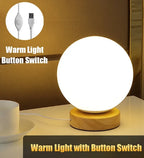 RGB Color Changing LED Night Light USB Rechargeable LED Table Lamp Bedside Lamp for Home Office Bedroom Living Room Light