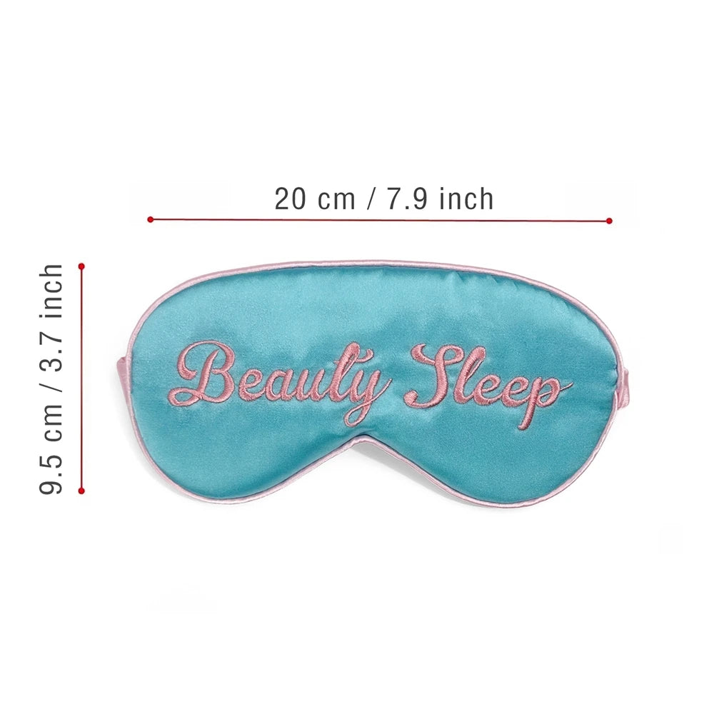 Embroidered Silk Sleep Mask Silk Eye Mask Soft Blackout Blindfold With Adjustable Strap Sleeping Eye Cover Mask For Travel