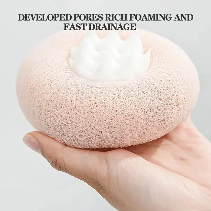 Sunflower Shower Ball Super Soft Massage Bath Ball Bath Towel Mud Sponge Bathroom Accessories with Suction Cup Round Brush