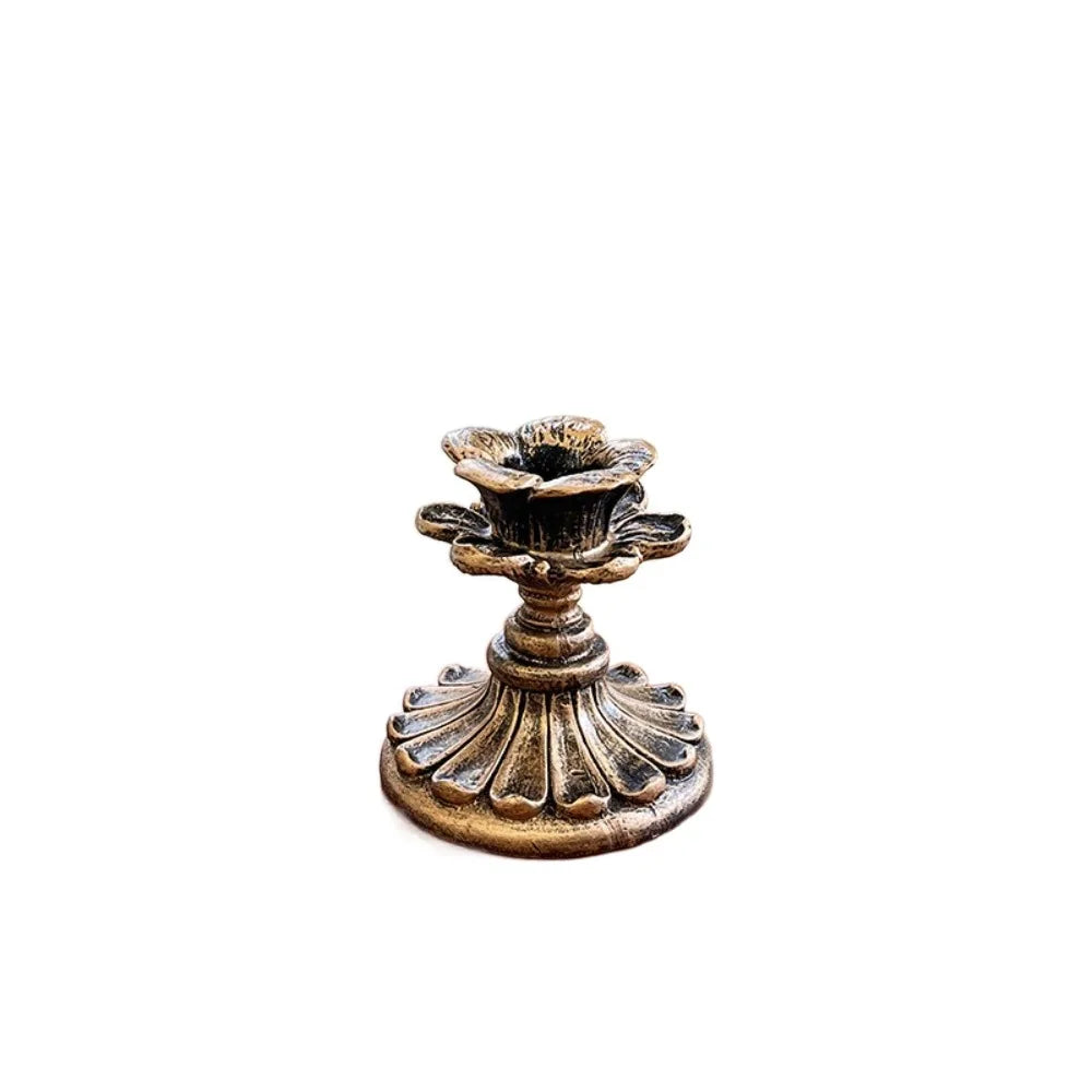 Vintage Classical Candlestick Holders Candle Stand Bronze Candle Holder Home Decoration Ornament Tabletop Candle Holders