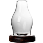 Glass candle holders, windproof candles, desktop retro art ornaments, home hotels, homestays, decoration and decoration