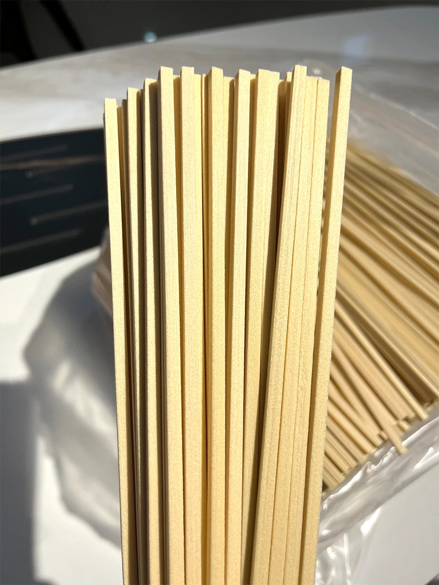 100pcs 22cmx4mm Square Reed Diffuser Replacement Sticks DIY Handmade Home Decor Extra Rattan Aromatherapy Diffuser Refill Sticks