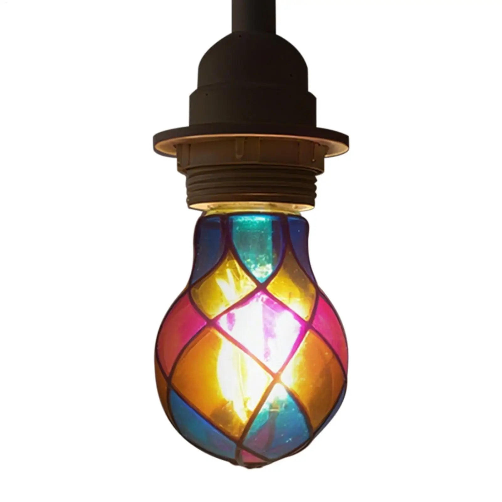 Stained Glass Light Bulb E26 E26 4W 120V Colorful LED Romantic Lighting For Christmas Party Festive Bedside Lamp Indoor decor