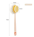 Double Sided Scrubbing Tool Bath Brush Long Handle Soft Fur Bath Brush Detachable Scrubbing Towel Strong Back Rubbing