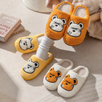 Cute Cozy Bear Slippers for Men – Warm Winter House Shoes