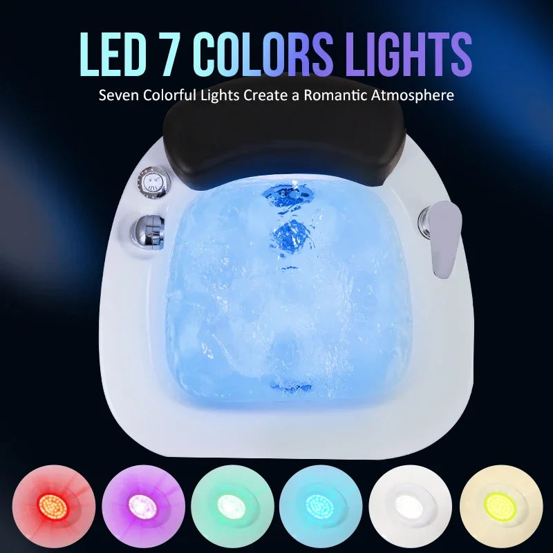 Foot SPA Basin New Factory Wholesale Beauty Salon Furniture Luxury Foot Massage Pedicure Basin Footbath