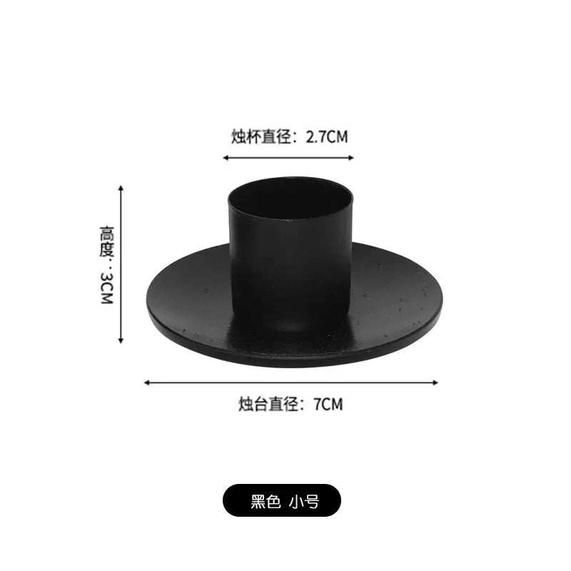 Simple Golden Candle Holders Metal Desktop Candlestick For Wedding Party Festival Candelabra Art Gifts Home Decor Candle Holders