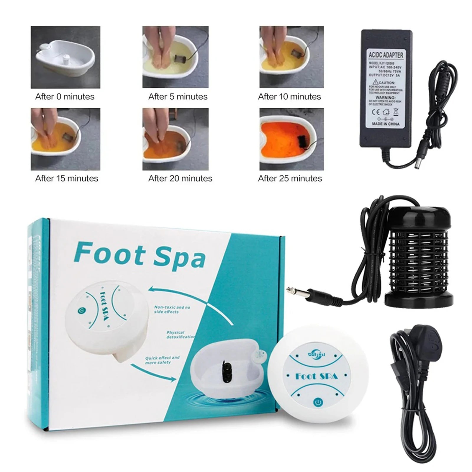 Foot Detox Device Ionic Feet Spa Machine Foot Massager Bath Ion Cleanse Footspa Detoxification Relieve Fatigue Promote Good Tool