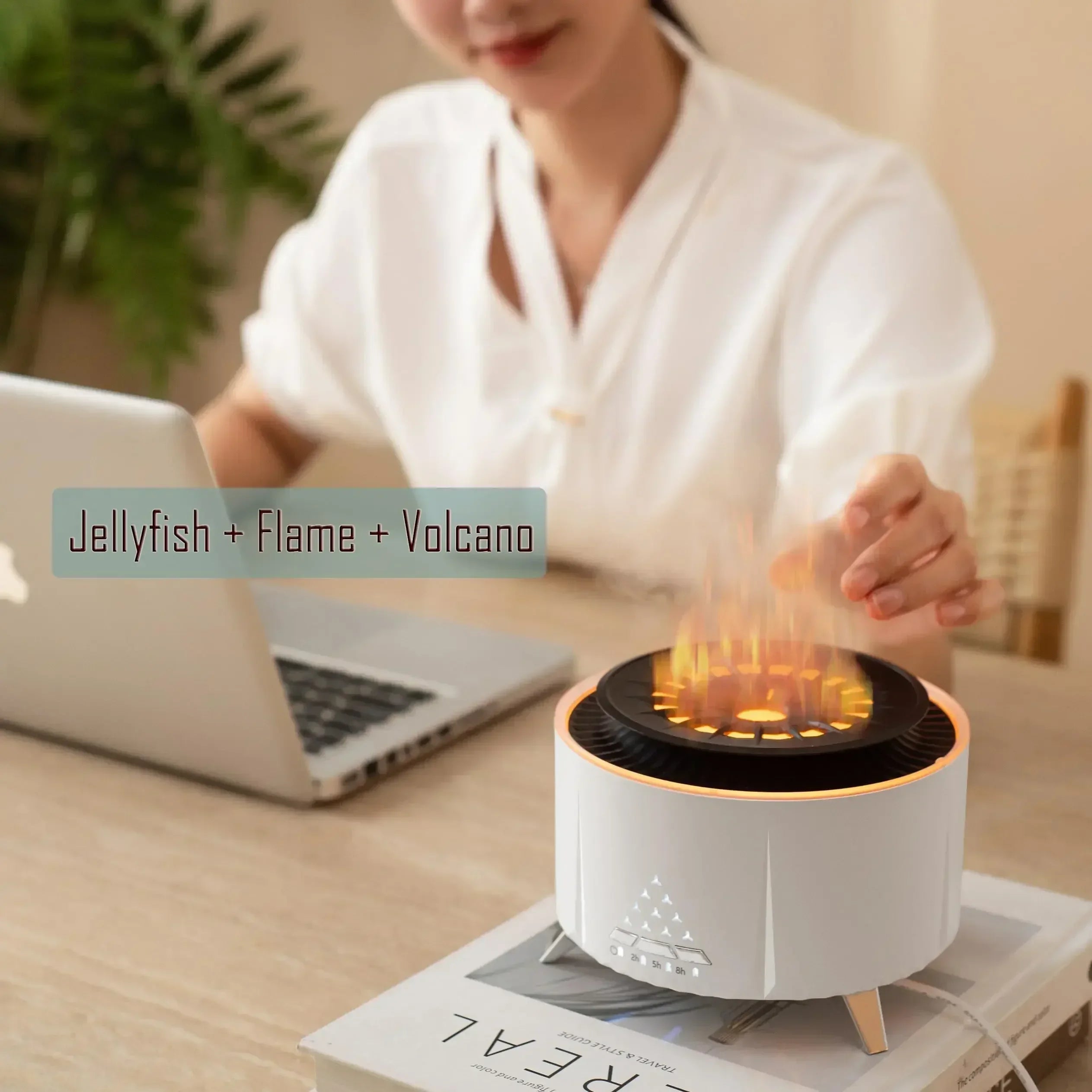2025 Diffusers for Essential Oils Large Room Jellyfish Mist 350ml Aromatherapy Diffuser for Home Bedroom Dropshipping