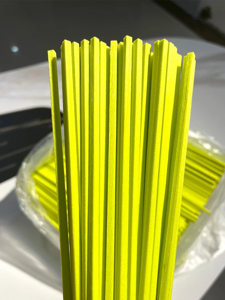100pcs 22cmx4mm Square Reed Diffuser Replacement Sticks DIY Handmade Home Decor Extra Rattan Aromatherapy Diffuser Refill Sticks
