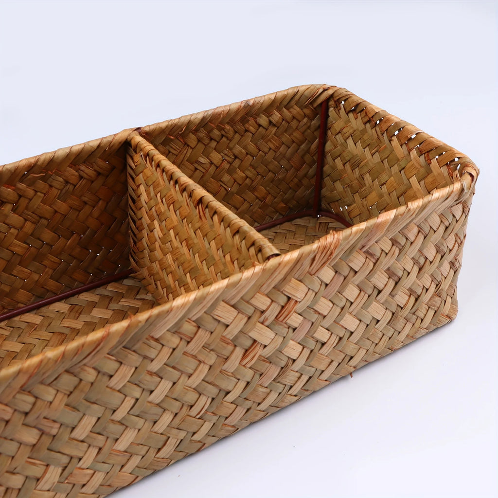 1 willow storage basket, miscellaneous storage box, 3 compartment storage boxes, storage basket toilet paper organization