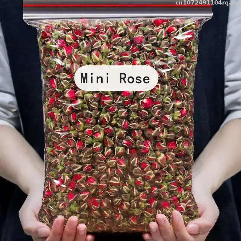100% Natural Rose Dried Flowers Mini Rose Buds For Decorative Mix Flower Material Incense Sachet Perfume Wedding Candle Making 