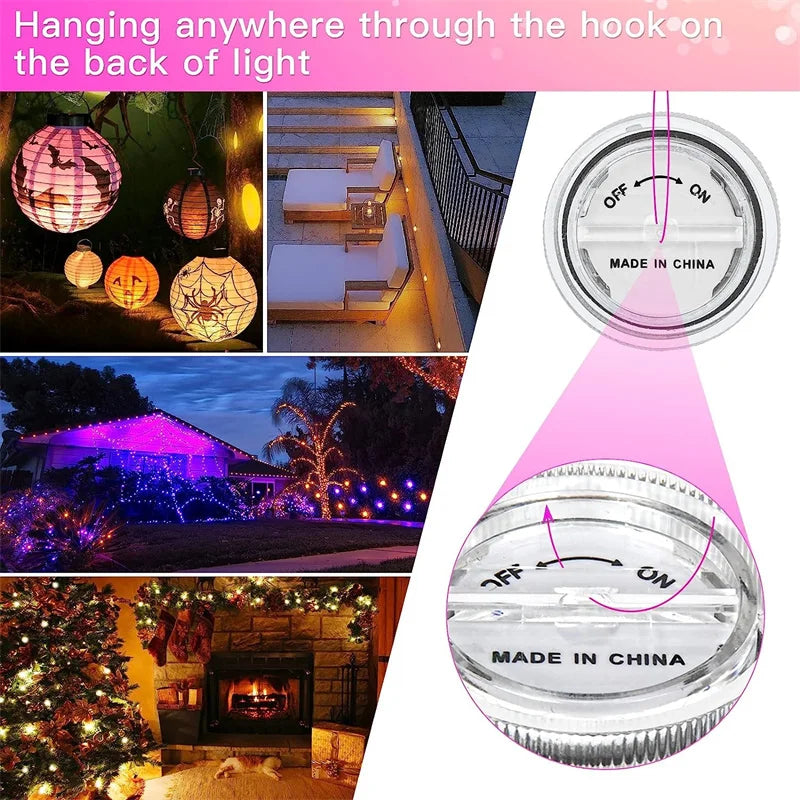 10 LEDs Submersible Light with Remote Control Battery Powered Underwater Night Lamp for Pool Vase Bowl Wedding Party Decoration