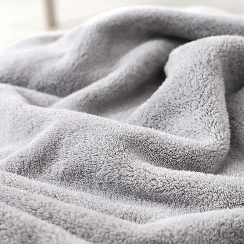 -Toddler Bathrobe Infant Bath Towel Boy Girl Blankets Swaddle With Hood Cartoon Coral Fleece Towel Blanket Newborn Kids Bedding