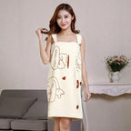 Wearable Bath Towel Superfine Fiber Soft Thicken Woman Bathrobe Water Absorbent Wear Hotel Home Bathroom Accessories