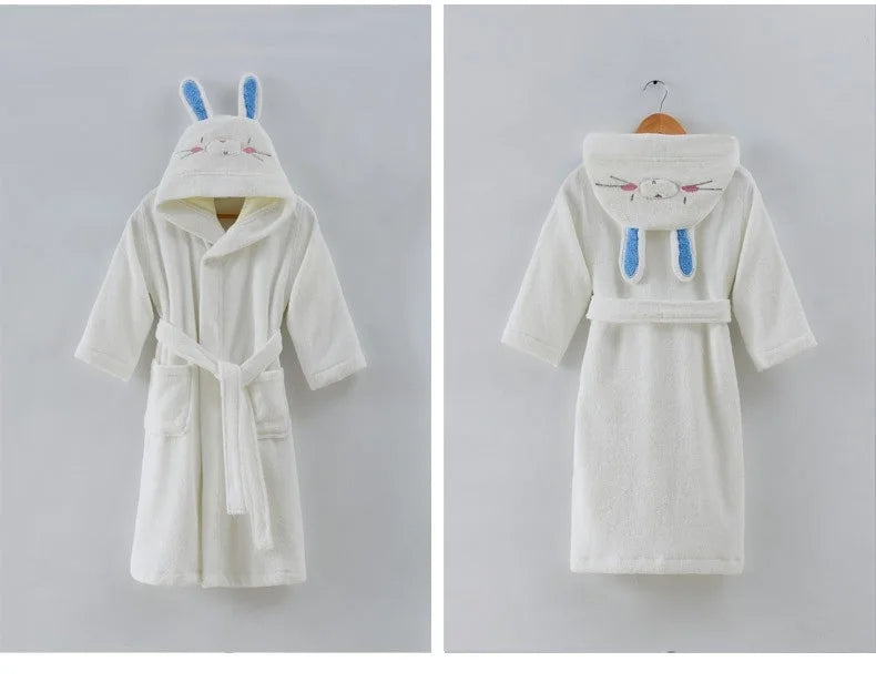 37 Design Cotton Kids Hooded Bathrobe For Girl Sleepwear Robe Boy Cotton Terry Bathrobe Baby Pajamas Bath Robe Children Bathrobe