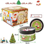 Scented Candle Set Gift DIY Smokeless Plant Aromatherapy Candles Dried Floral Tin Box Home Bedroom Xmas Party Decor Supplies