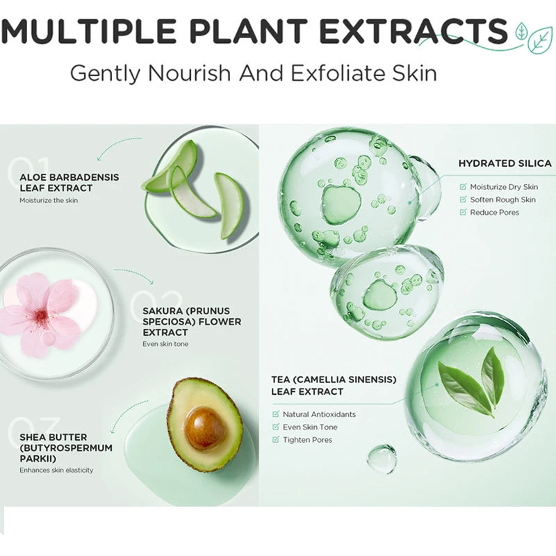 Body Exfoliating Body Scrub Exfoliates Deeply Cleanses Smooths Whitening Skin Remove Dead Skin Body Face Scrub Exfoliating