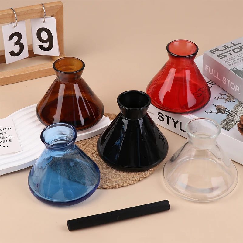 1PC 220ml Containers Diffuser Bottle Aromatherapy Diffuser Bottle Modern Simple Diffuser Glass Bottle Essential Oil Organizers