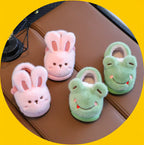 Cute Plush Animal Toddler Spa Slippers