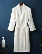 Women Bathrobe Terry Bath White For Hotel Robe Sauna And Swimming Pool Soft Cotton Terry Robe Large Size Long Bath Robe For Men