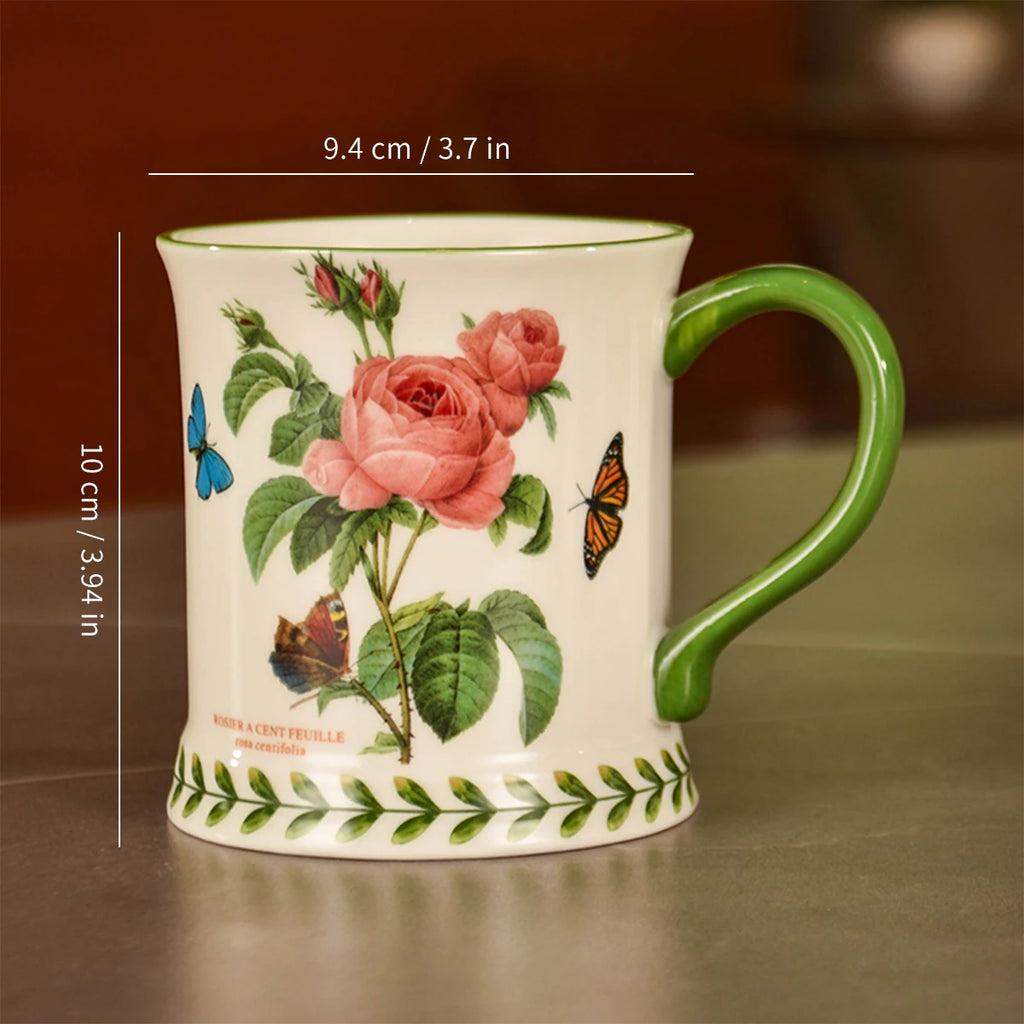1Pc,Ceramic Coffee Mug,Tea Cup,Creative Hand-Painted Ceramic Mug,Classic Drinking Mug with Handle,Suitable for Hot or Cold Beverages,All-Season Drinks,Wedding,Birthday,Valentine's Day Gift,This Is Your Best Choice
