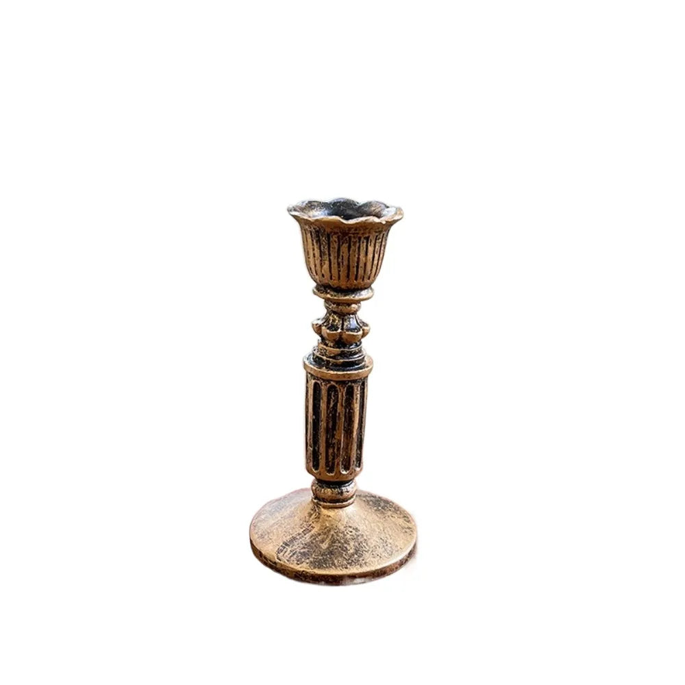 Vintage Classical Candlestick Holders Candle Stand Bronze Candle Holder Home Decoration Ornament Tabletop Candle Holders