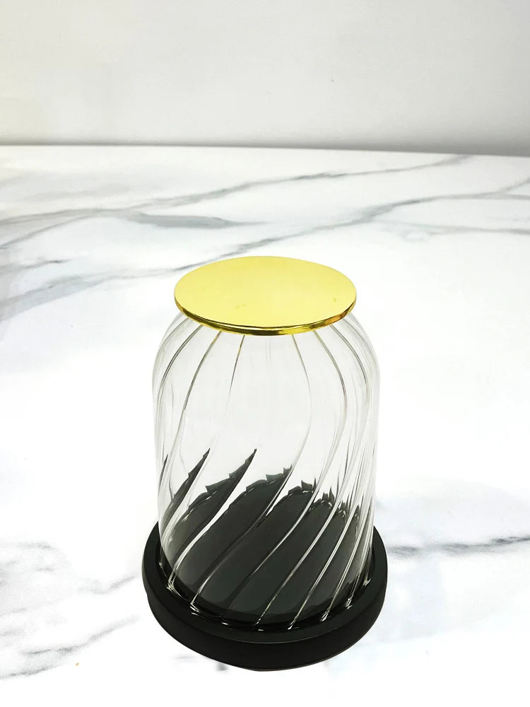 Bedroom Glass Cover Candle Holders Designer Banquet Kitchen Restaurant Candle Holders Advanced Home Decor Home Decoration Lszt