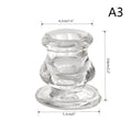 Glass Candle Holder Novelty Nordic Decor Candlestick Romantic Candle Stand Desk Accessories Wedding Centerpieces Ornaments Gifts