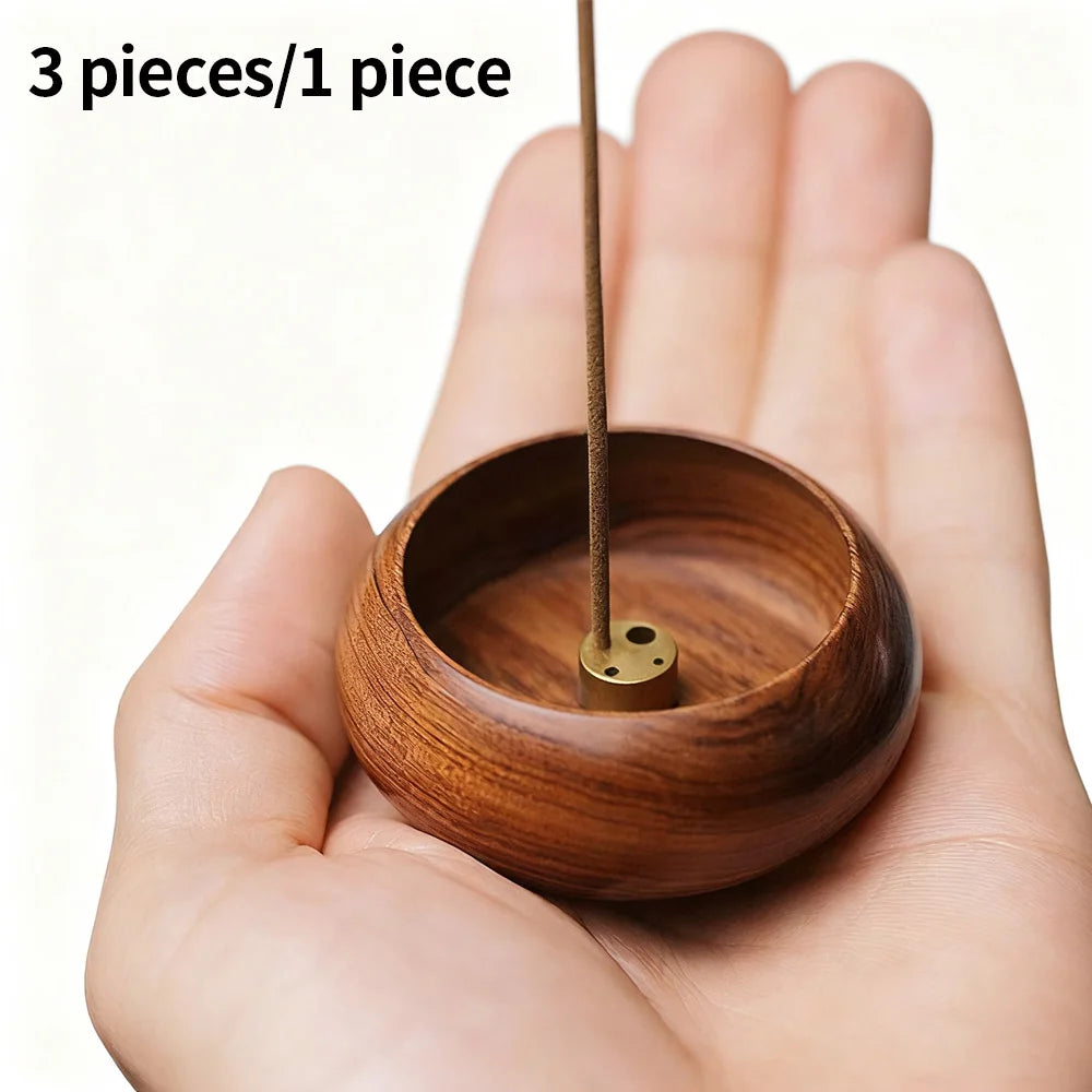 Exquisite wooden plug-in incense burner - suitable for Buddhist worship, family tea rooms, desktop decoration - ideal gift