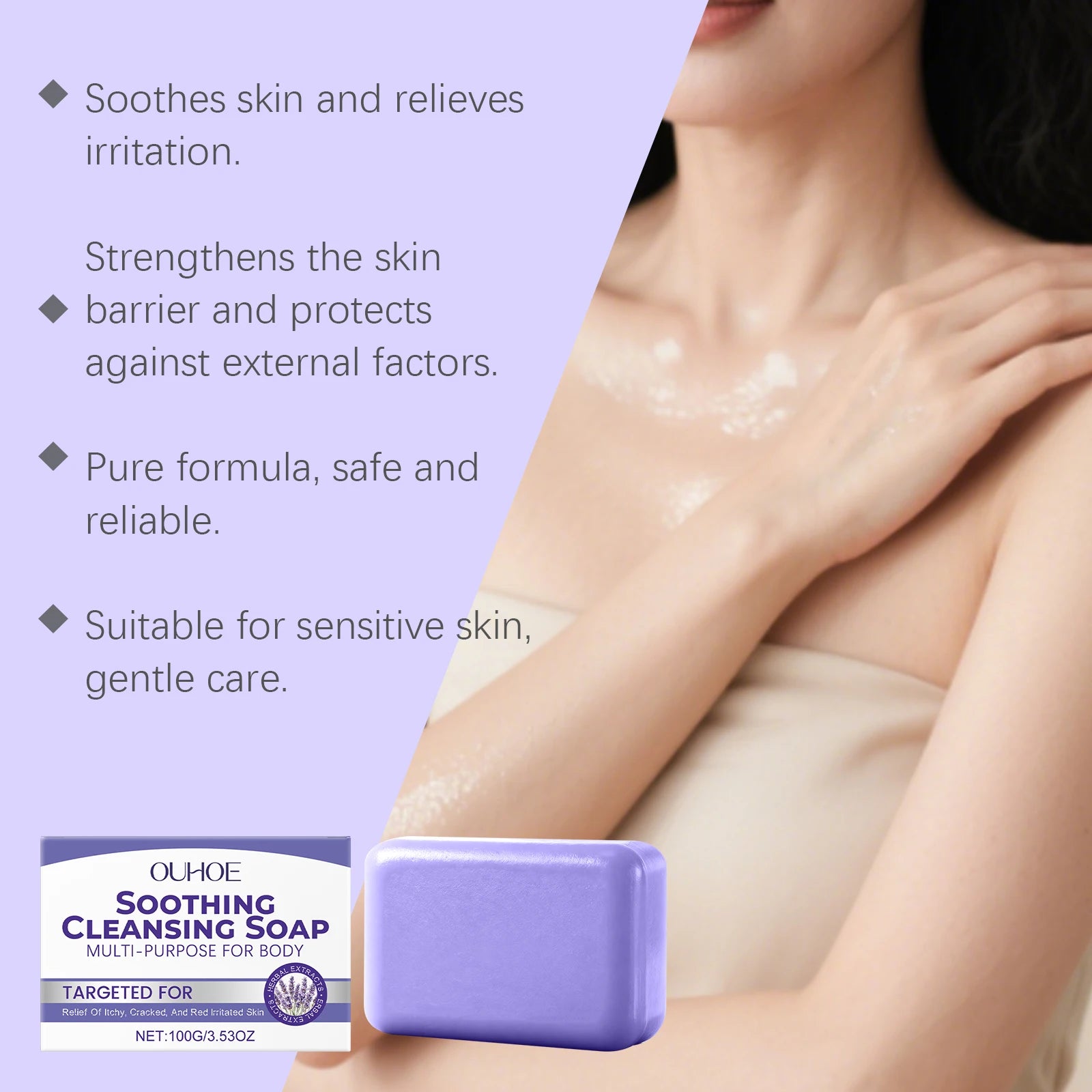 Herbal Skin Cleansing Soap Strengthening Skin Barrier – Gently Cleanses the Whole Body Leaves Skin Soft and Fragrant Soap