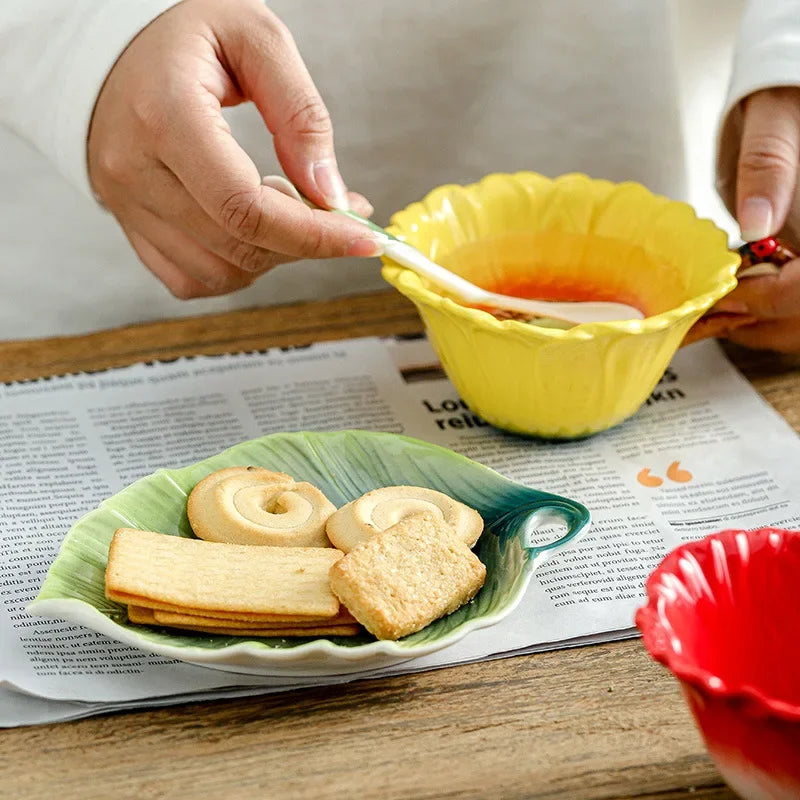 180ML Sun Flower Mug European Couple Afternoon Tea Coffee Cup Saucer Set Home Office Ceramic Tea Cup Drinking Set Wedding Gift