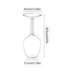 1pc, 13.5oz Upside Down Wine Glass For Scotch, Whisky,Cocktail,Cognac,Vodka,Gin,Tequila - Perfect For Bar,Club,And Home Use