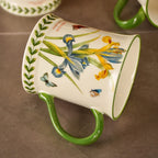 1Pc,Ceramic Coffee Mug,Tea Cup,Creative Hand-Painted Ceramic Mug,Classic Drinking Mug with Handle,Suitable for Hot or Cold Beverages,All-Season Drinks,Wedding,Birthday,Valentine's Day Gift,This Is Your Best Choice