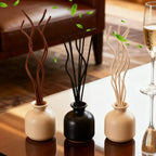 10/200PCS Reed Diffuser Sticks Long Wavy Rattan Reed Fragrance Rods Air Freshener Odor Removal for Home Decor Fragrance Sticks