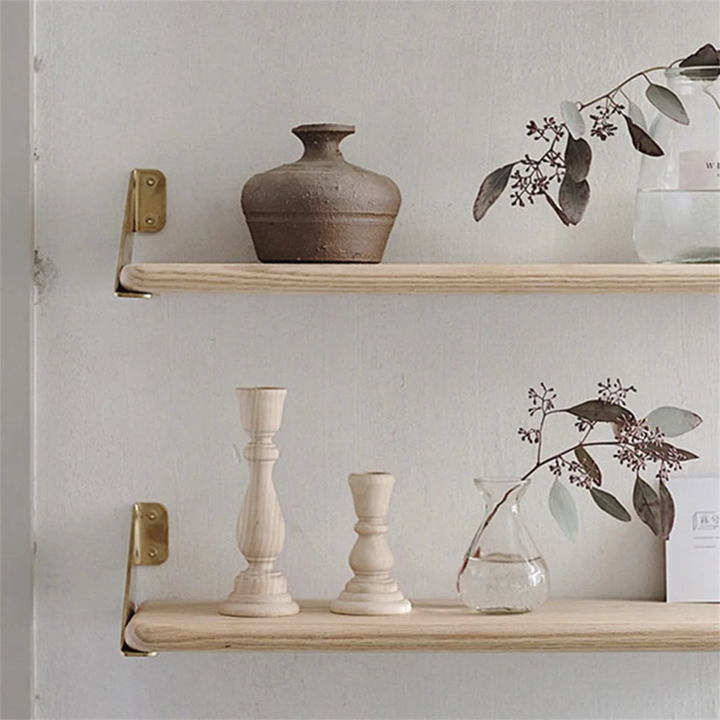 Unfinished Candlesticks Holders Retro Unpainted Wood Classic Craft Candlesticks Holders for Home Wedding Party and DIY Crafts