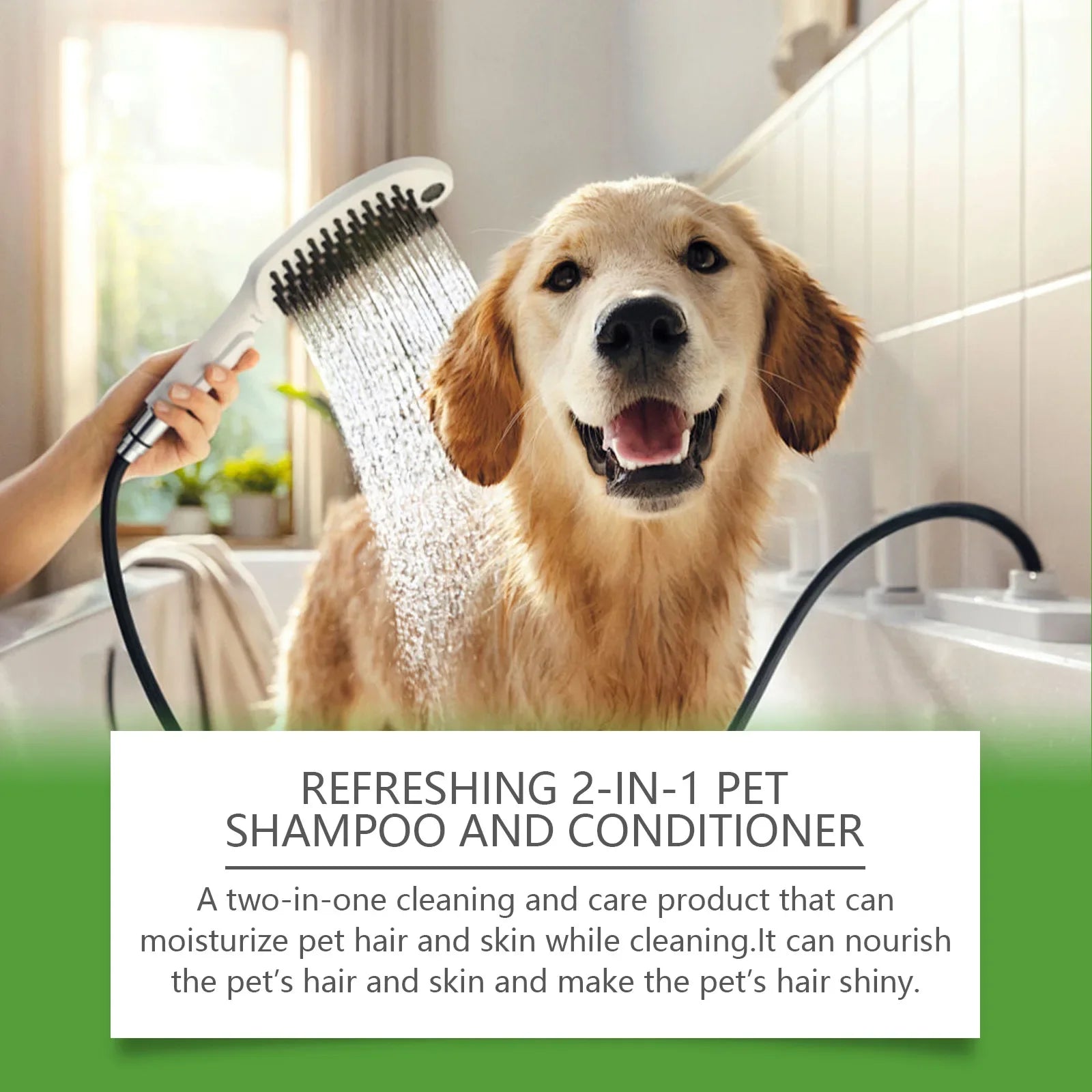 YEGBONG Refreshing 2-In-1 Pet Shampoo And Conditioner Itch Skin Moisturizing Dirt Odor Removal  Conditioner Dog Shower Gel