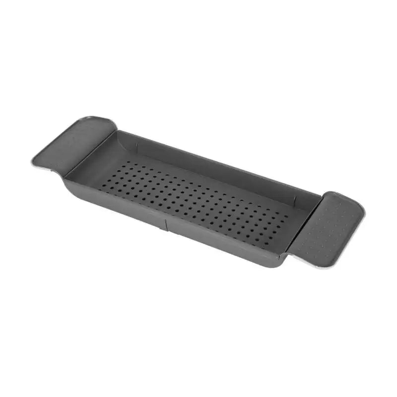 Plastic Bathtub Caddy Bath Bridge Tray Rack Extendable Bathroom Shelf Organiser