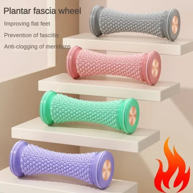 Foot Massager Massage Roller Yoga Massage Ball Plantar Fascia Roller Muscle Relaxation Care Plastic Manual Foot Massager Spa