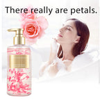 Rose Petal Shower Gel Long Lasting Fragrance Deeply Cleanses Moisturizes Soothes Skin with Petal Particles Shower Gel